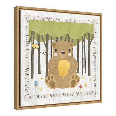 Amanti Art 'Woodland Hideaway Bear' by Moira Hershey
