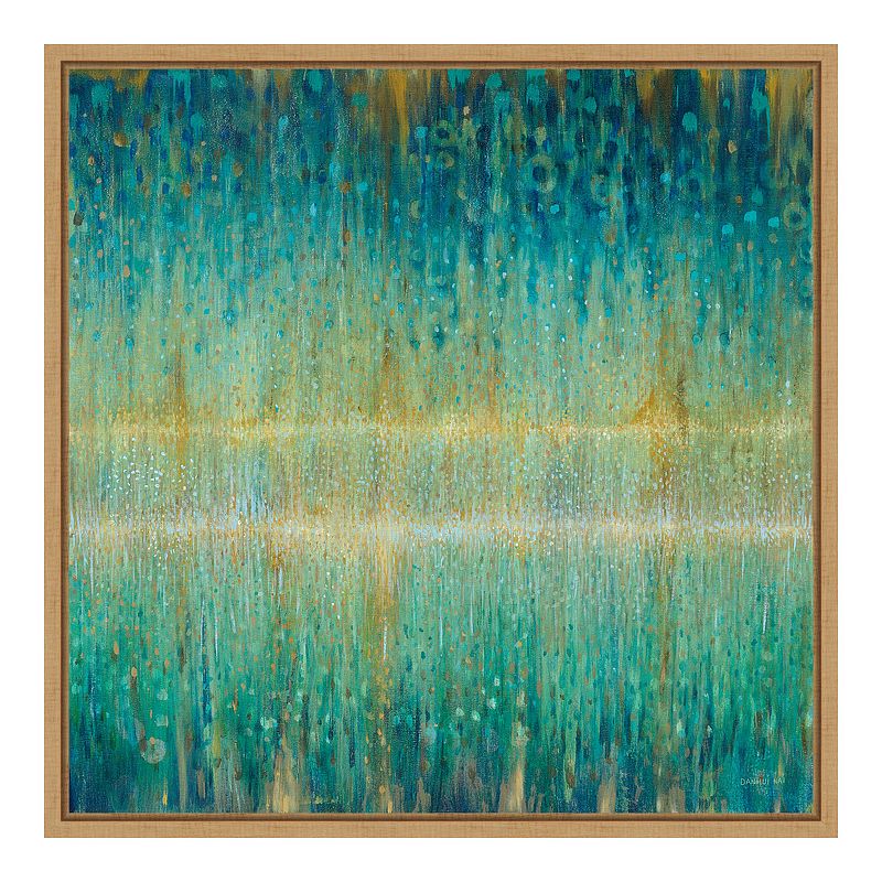 Amanti Art Rain Abstract I by Danhui Nai, Brown, 16X16