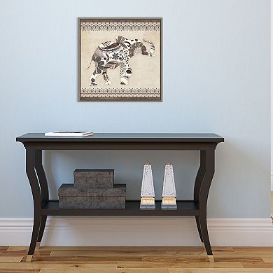 Amanti Art 'Boho Elephant I Neutral' by Wild Apple Portfolio