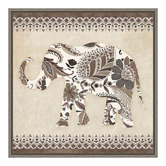 Amanti Art 'Boho Elephant II Neutral' by Wild Apple Portfolio