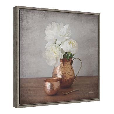 Amanti Art Vintage Peony Dreams III Canvas Wall Art