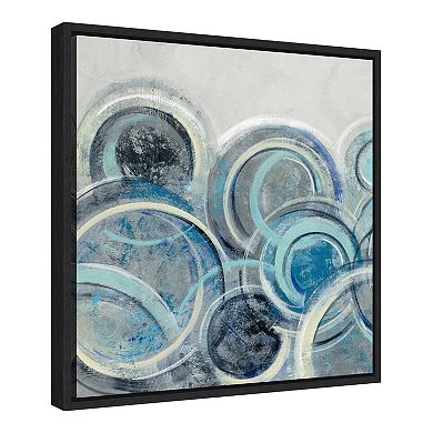 Amanti Art Canvas Art Framed 'Variation Blue Grey II' by Silvia Vassileva