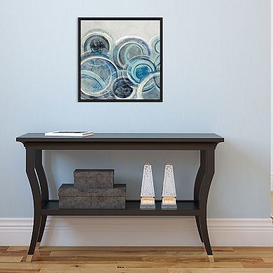 Amanti Art Canvas Art Framed 'Variation Blue Grey II' by Silvia Vassileva