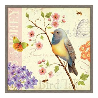 Amanti Art Framed Canvas Birds and Bees I