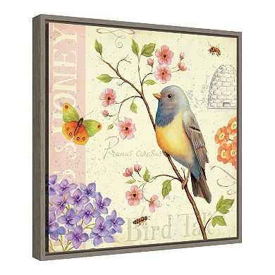 Amanti Art Framed Canvas Birds and Bees I