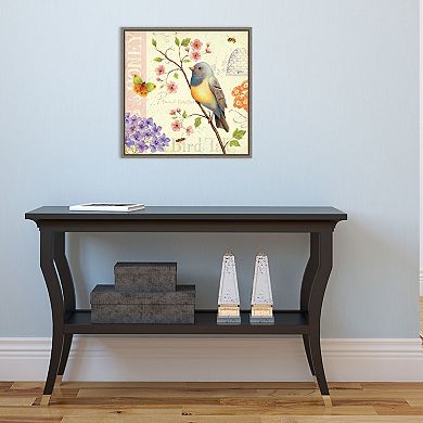 Amanti Art Framed Canvas Birds and Bees I