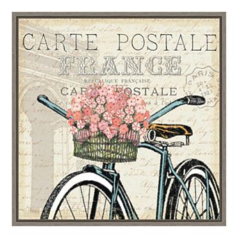 Amanti Art "Paris Ride II" Framed Canvas