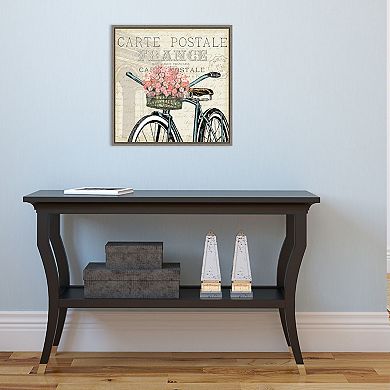 Amanti Art "Paris Ride II" Framed Canvas