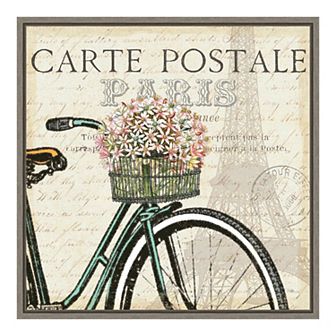 Amanti Art "Paris Ride I" Framed Canvas
