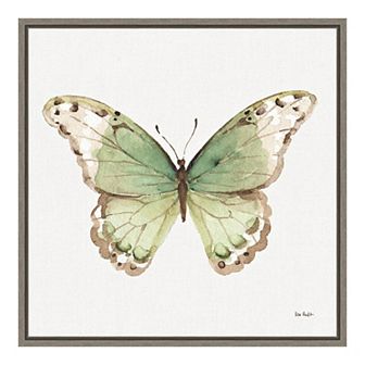 Amanti Art "Colorful Breeze XII (Butterfly)" Framed Canvas