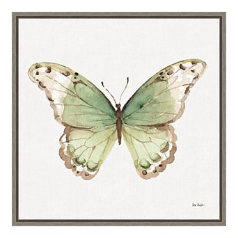 Amanti Art "Colorful Breeze XII (Butterfly)" Framed Canvas