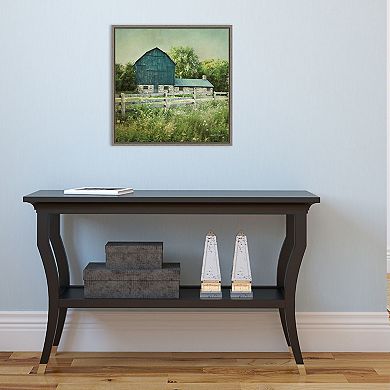 Amanti Art Blissful Country III (Barn) Framed Canvas Art