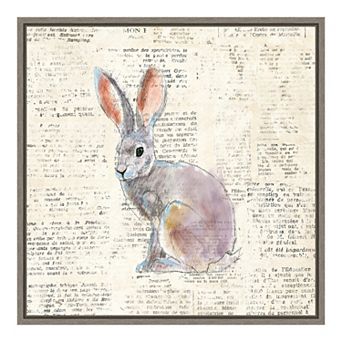 Amanti Art Into The Woods I No Border (Hare) Framed Canvas Art