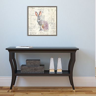 Amanti Art Into The Woods I No Border (Hare) Framed Canvas Art