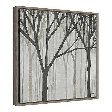 Amanti Art Spring Trees Greystone III Canvas Framed Art
