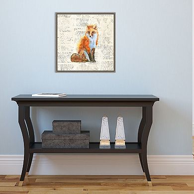 Amanti Art Into the Woods IV (Fox) Canvas Art Framed
