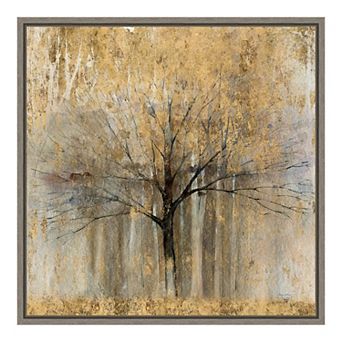 Amanti Art Open Arms Gold Crop Canvas Art Framed