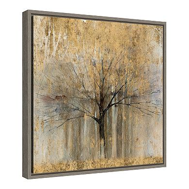 Amanti Art Open Arms Gold Crop Canvas Art Framed