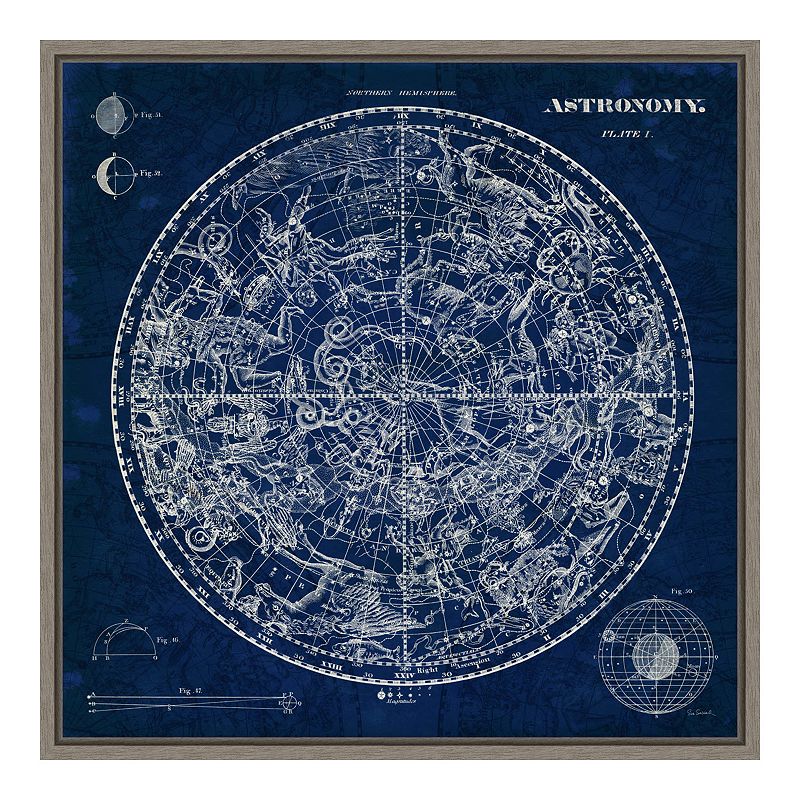 19590061 Amanti Art Celestial Blueprint Canvas Art Framed,  sku 19590061