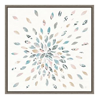 Amanti Art Fireworks II Floral Canvas Art Framed