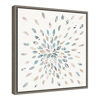 Amanti Art Fireworks II Floral Canvas Art Framed