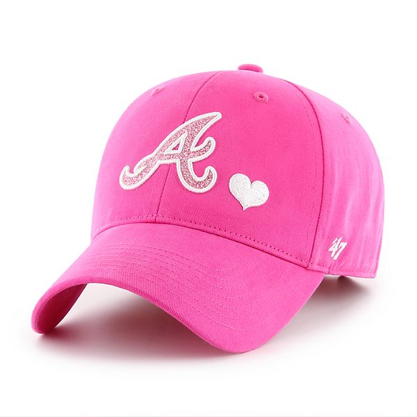 Atlanta Braves Inspired Pink Glitter Top: Baseball Fan Gear