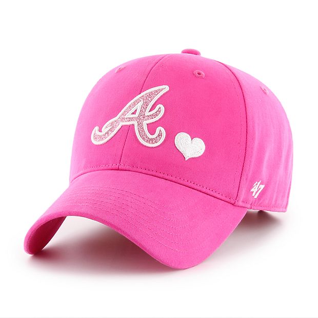 Girls '47 Brand Atlanta Braves Sugar Sweet Adjustable Hat