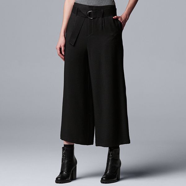 Women's Simply Vera Vera Wang High-Waisted Flare Trouser Pants