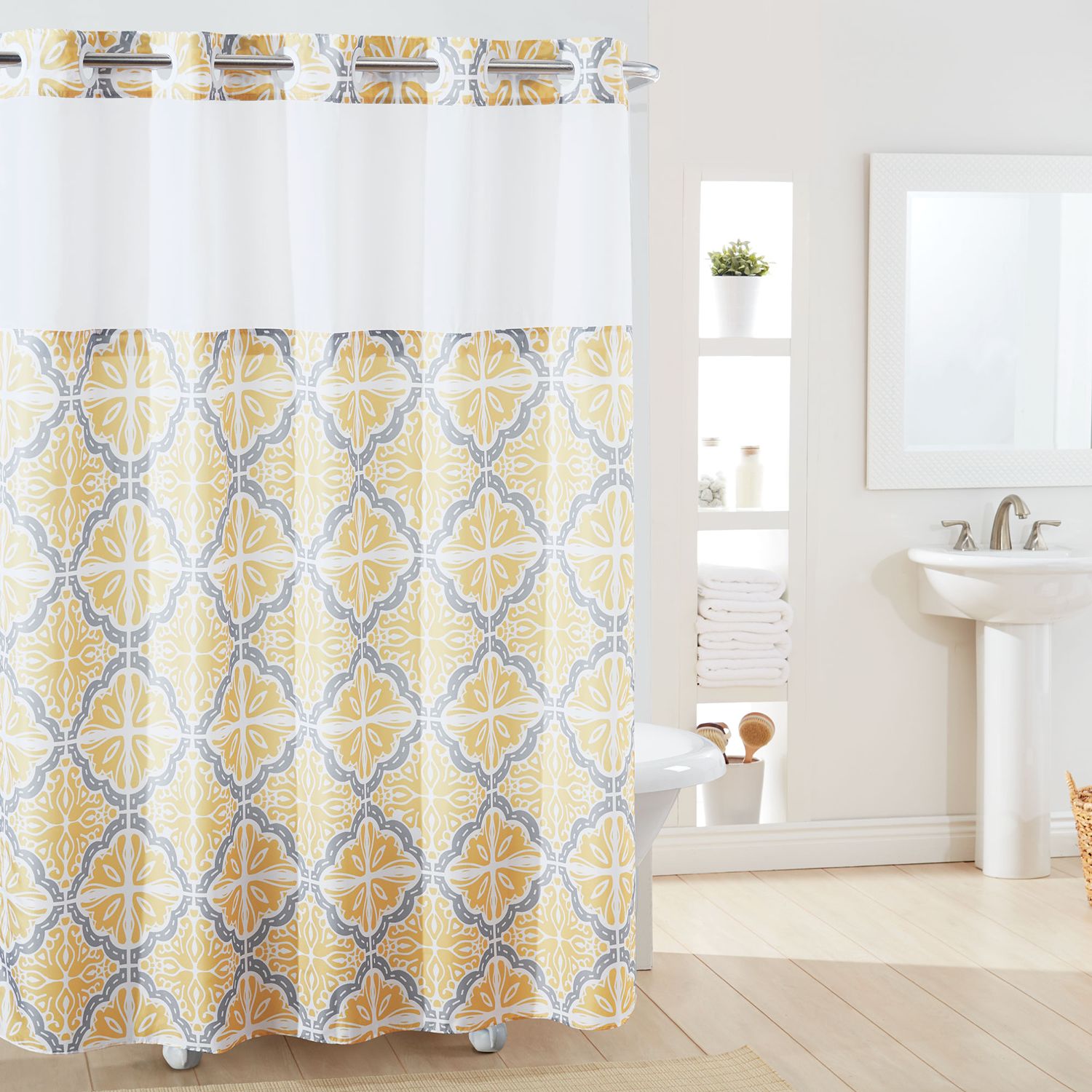 Image for Hookless Missioi Shower Curtain & Liner at Kohl's.
