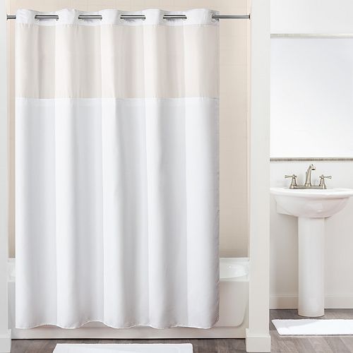 Hookless Chevron Shower Curtain & Liner