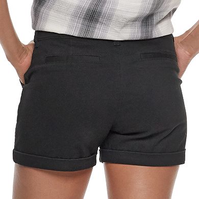 Juniors' SO® Low Rise Cuffed Hem Midi Shorts