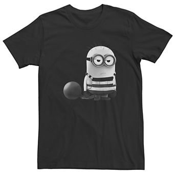 Men's Black And White Despicable Me Minion Tee