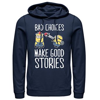 Men's Despicable Me Bad Choices Make Good Stories Pullover Hoodie