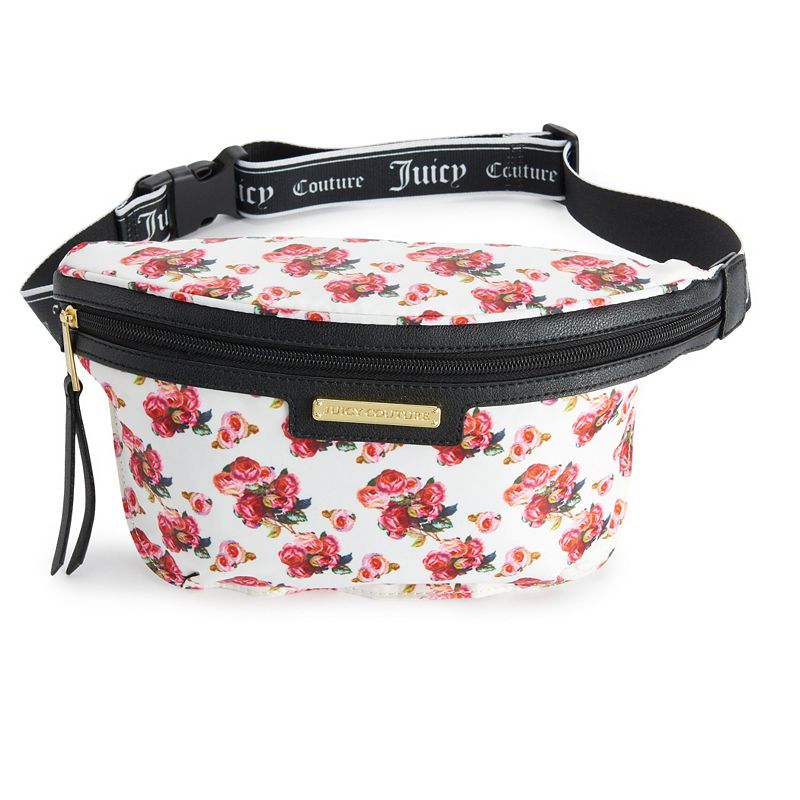 Juicy Couture Varsity Blooms Belt Bag, White