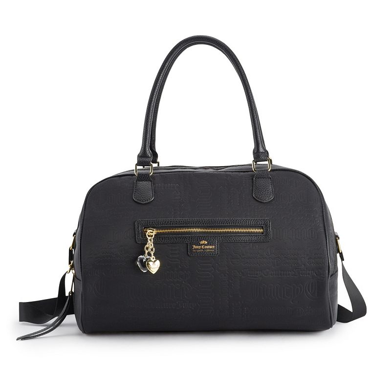 Juicy Couture Gothic Crossword Overnight Bag, Black
