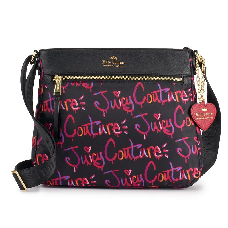 Juicy Couture City Excursion Logo Crossbody Bag, Dark Pink
