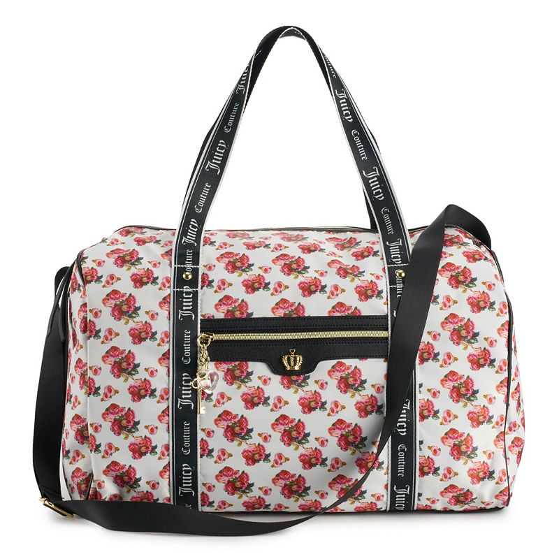 Juicy Couture Varsity Blooms Weekender Bag, White