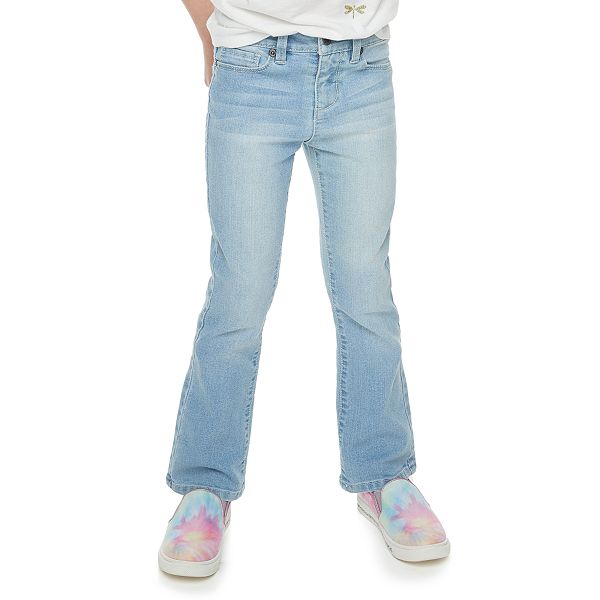 Essentials Girls' Boot-Cut Jeans Fille 