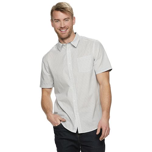 Men's Method Regular-Fit Patterned Textured Button-Down Shirt