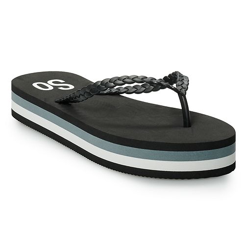 SOÂ® Helio Women's Platform Flip Flop Sandals