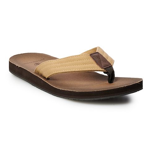 Men's Vintage Stone Brown Flip-Flops