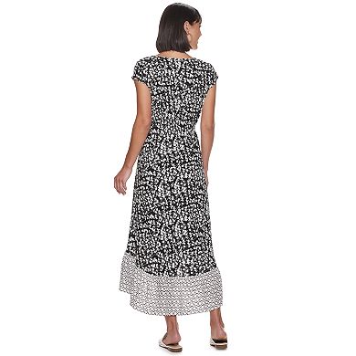 Women's Apt. 9 V-Neck High-Low Ruffle Midi Dress