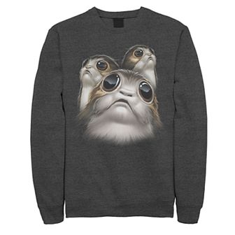 Men's Star Wars The Last Jedi Big Face Porgs Sweatshirt