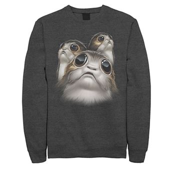 Men's Star Wars The Last Jedi Big Face Porgs Sweatshirt