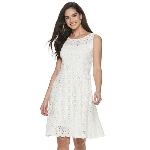 Petite Apt. 9® Medallion Lace Fit & Flare Dress