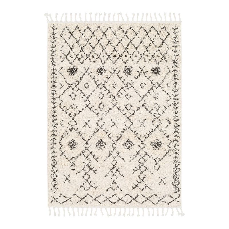 Decor 140 Markos Moroccan Trellis Area Rug, Beig/Green, 2X3 Ft