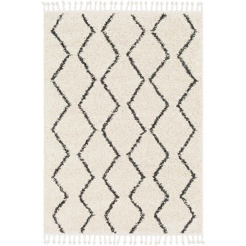 Decor 140 Markos Moroccan Trellis Area Rug, Beig/Green, 4X5.5 Ft