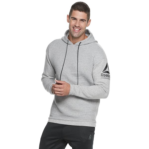 Men S Reebok Workout Ready Fleece Hoodie