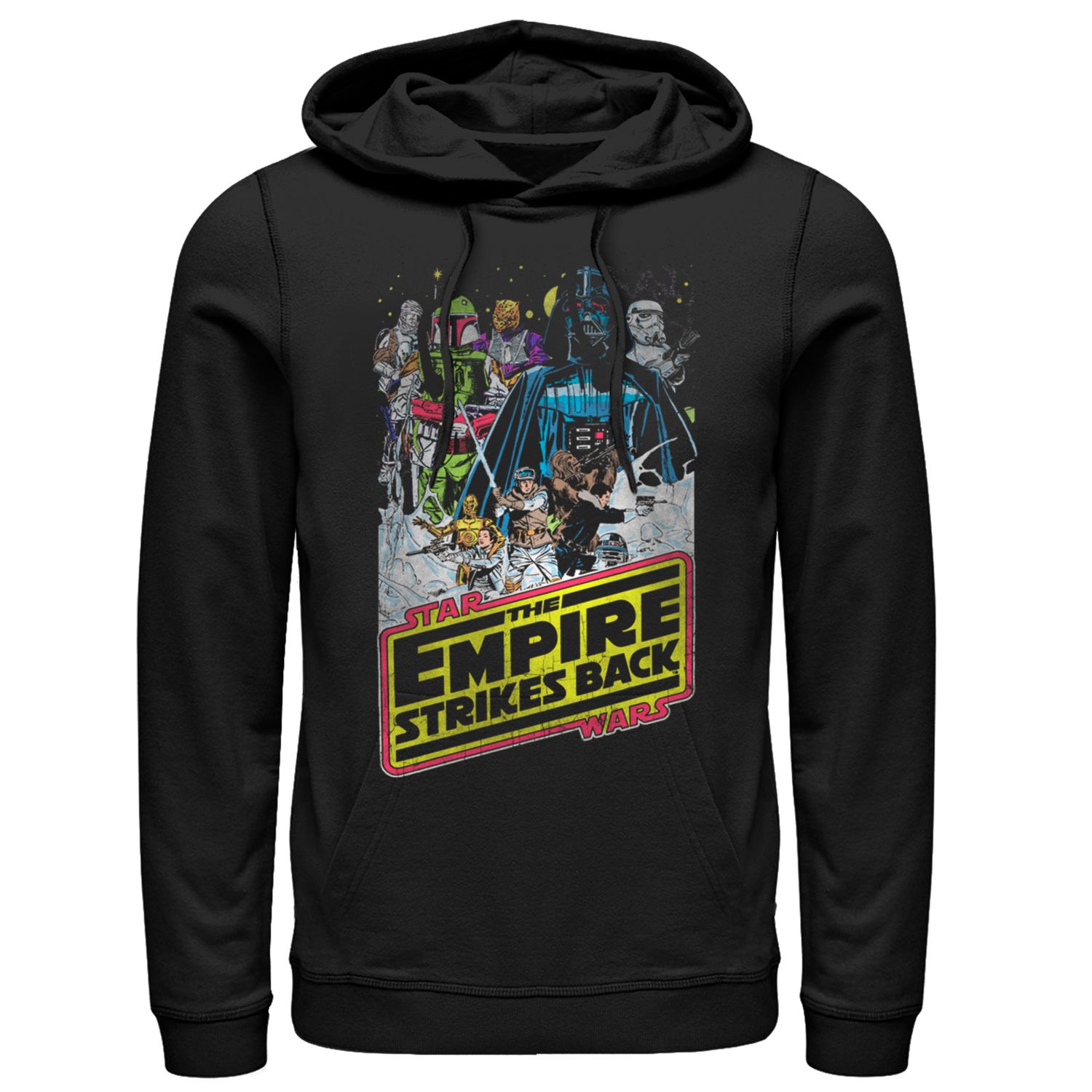 Men's Junk Food Black New England Patriots Star Wars Empire Pullover Hoodie Size: Small