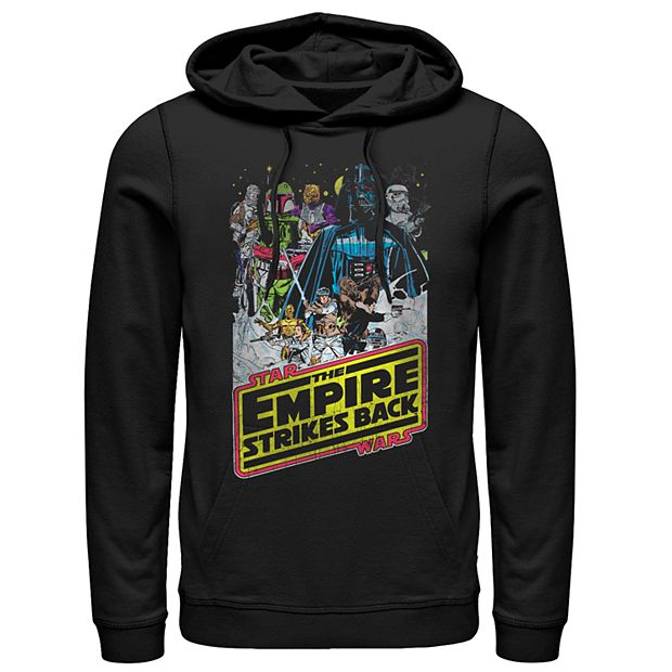 Men s Star Wars Empire Strikes Back Poster Pullover Hoodie